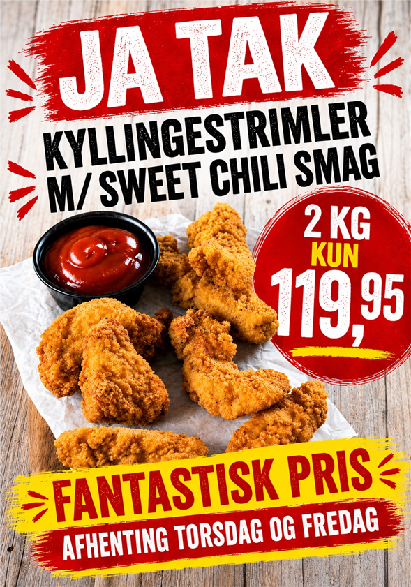 Sweet chili chicken strips 2 kg